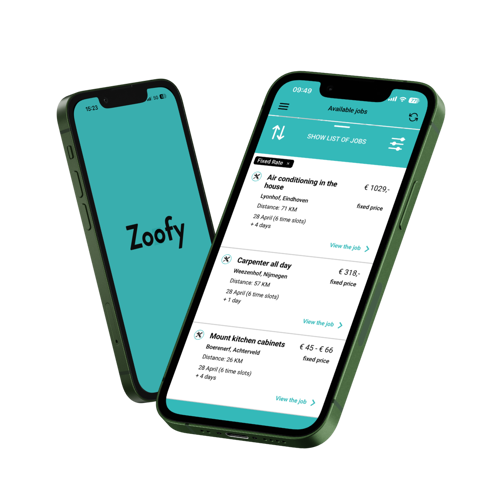 Zoofy app screens