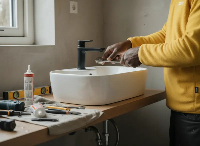 Install sink