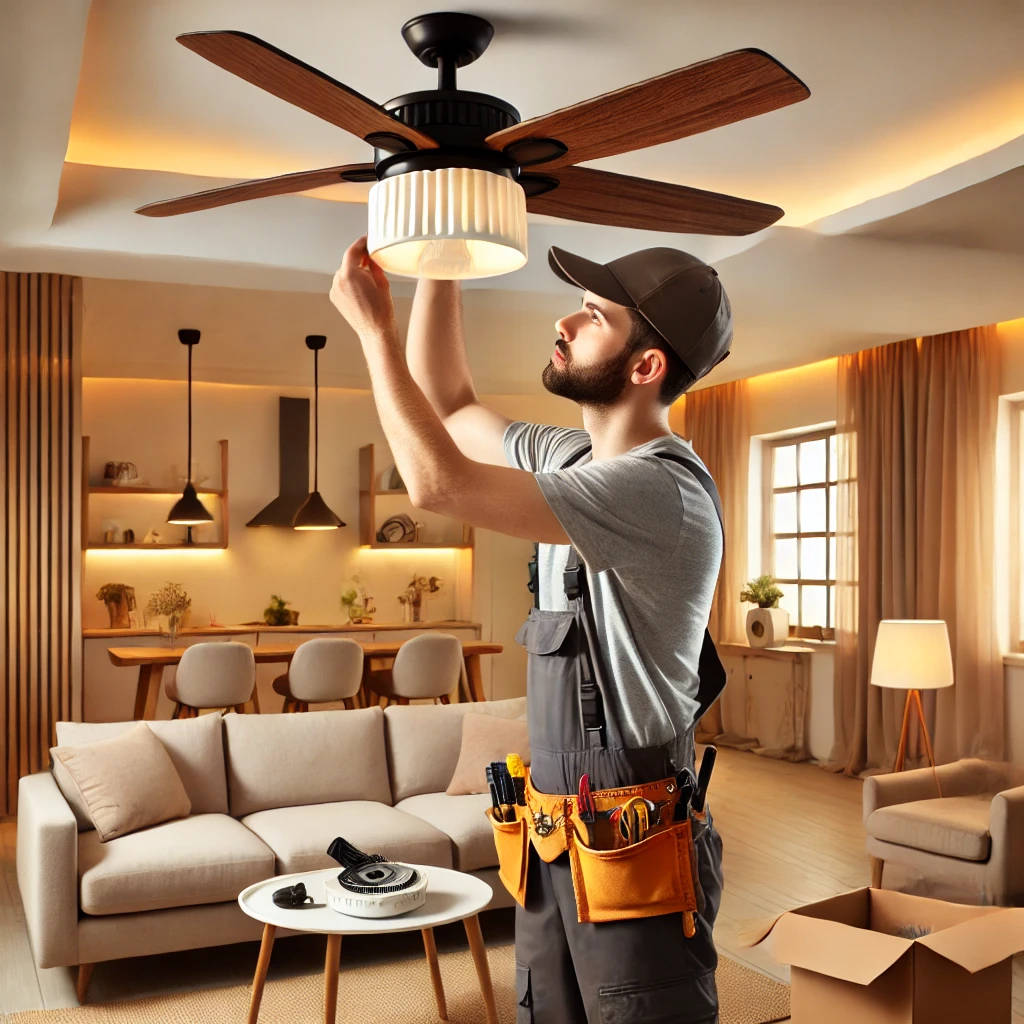 Have a ceiling fan installed