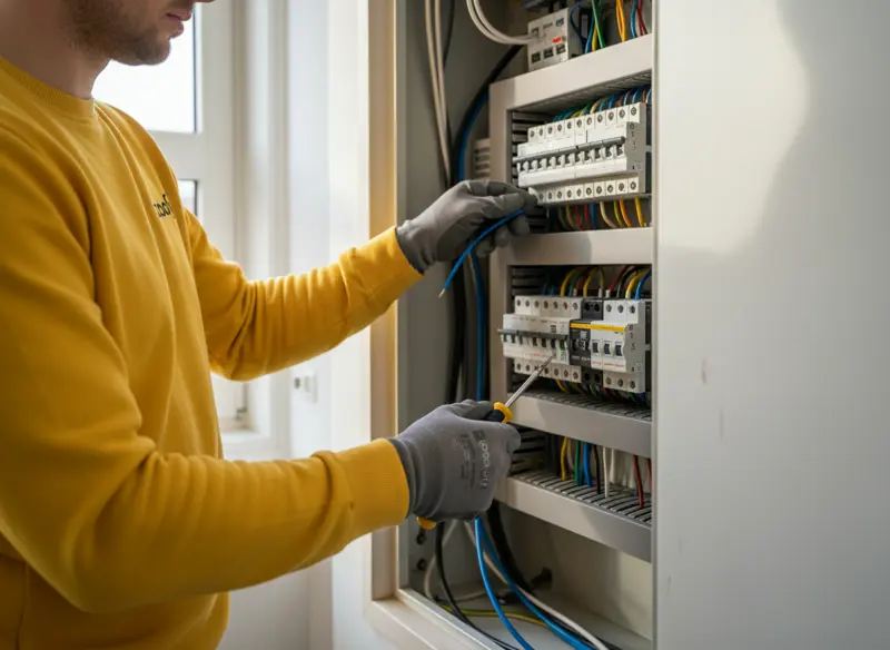 Hire an electrician for half a week