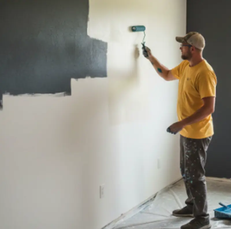Paint a dark wall light