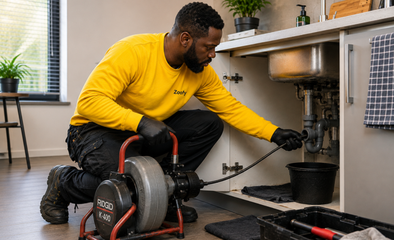 Have the drain unblocked
