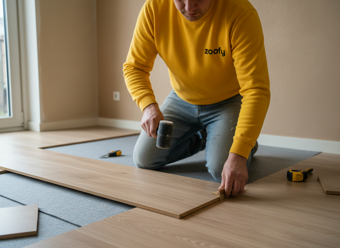 Have laminate floor laid