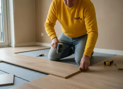 Have laminate floor laid