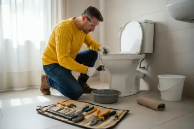 Have a toilet leak resolved