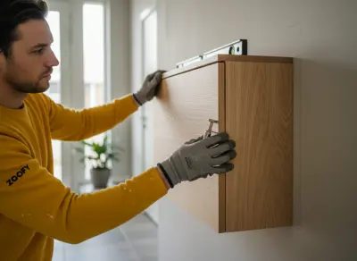 Schoenenkast laten ophangen
