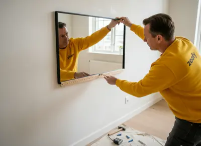 Spiegel laten ophangen