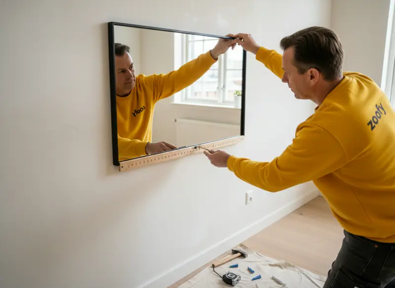 Have the mirror hung