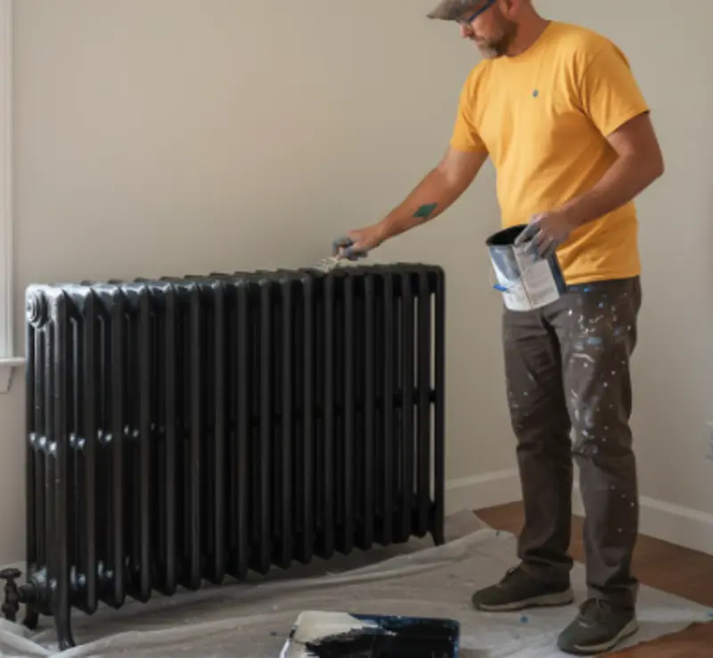 Paint a radiator black