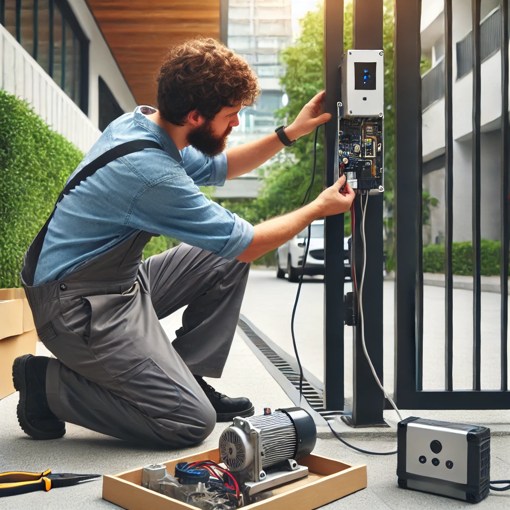 Have an electric gate or fence connected or repaired