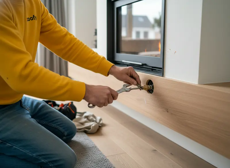 Gaskachel laten afsluiten