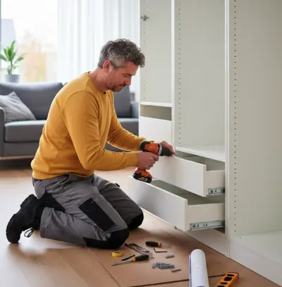 Assemble the IKEA wardrobe system for fixed price