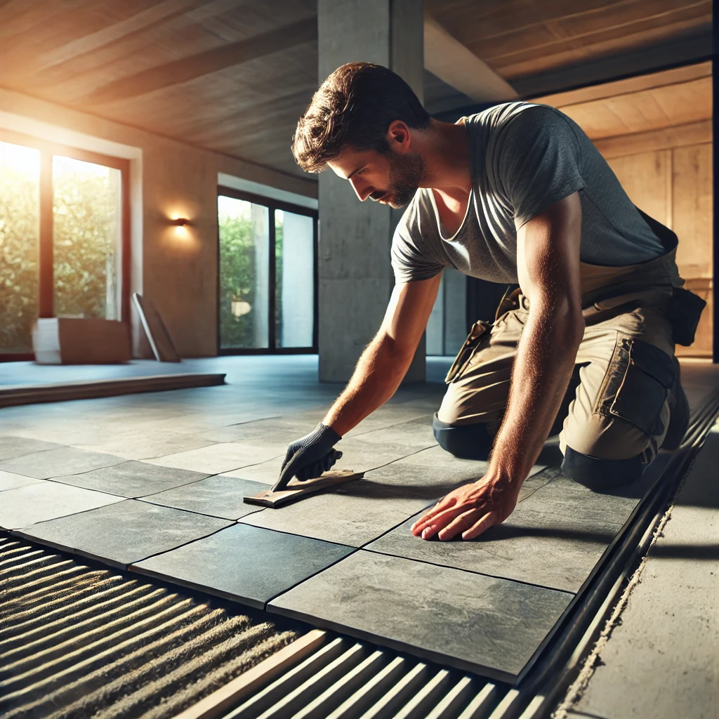 Have a tile floor laid