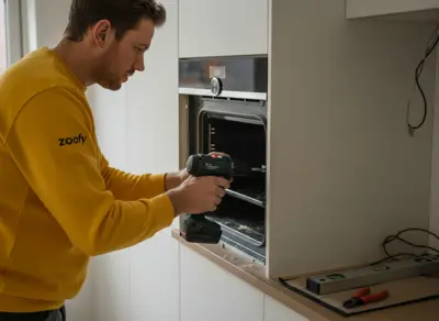 Have the electric oven connected