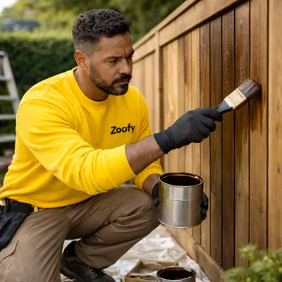 Have the fence stained