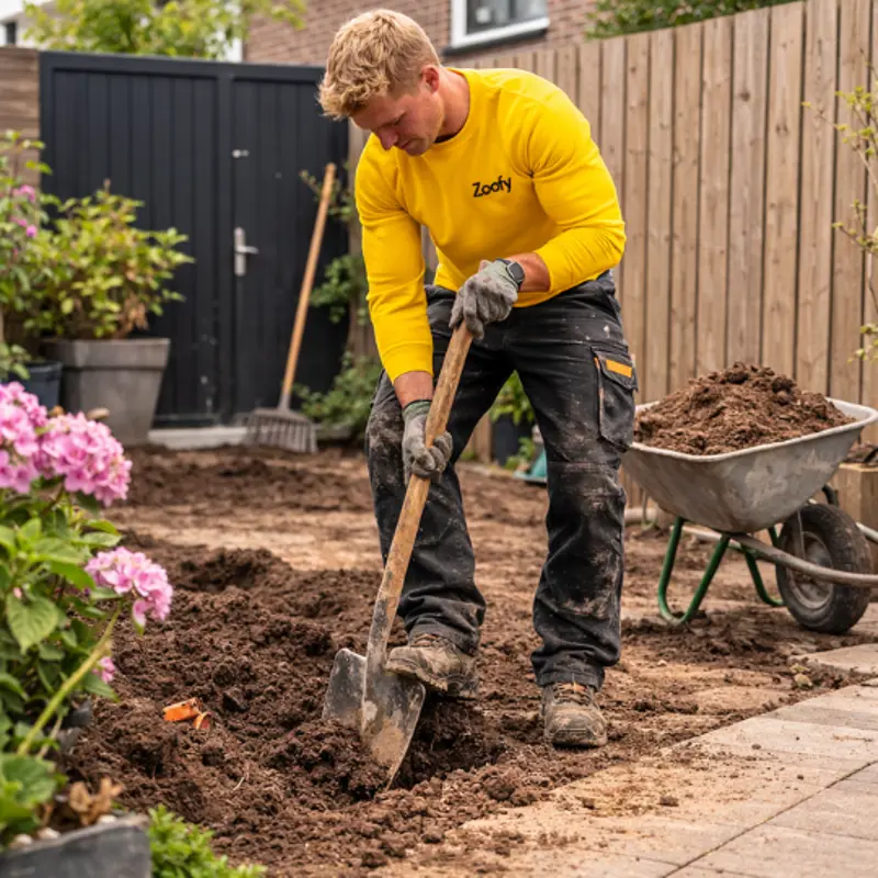 Have the garden dug up