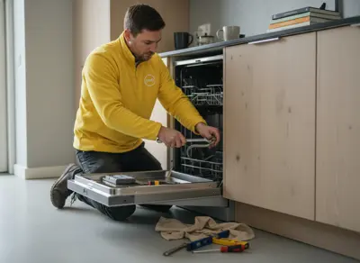 Have the dishwasher installed